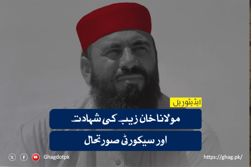 مولانا خان زیب کی شہادت اور سیکورٹی صورتحال