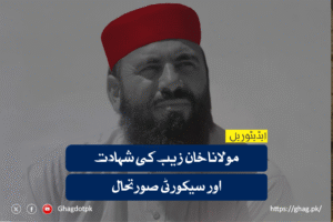 مولانا خان زیب کی شہادت اور سیکورٹی صورتحال